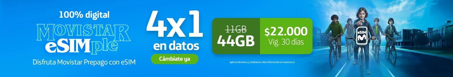 Movistar Prepago Pro y 4x1