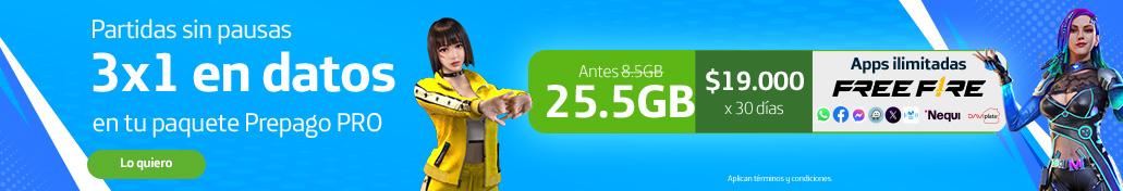 Movistar Prepago Pro y Free Fire
