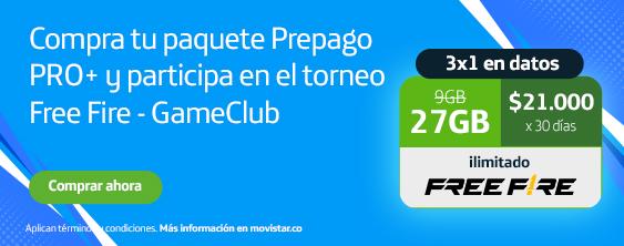 Movistar Prepago Pro y Free Fire