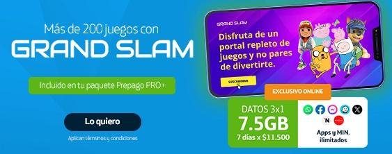 Movistar Prepago Pro y Grand Slam
