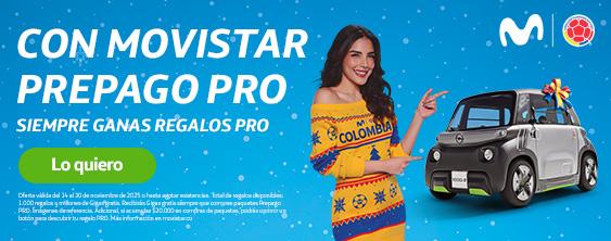Movistar Prepago Pro y Siempre ganas navidad