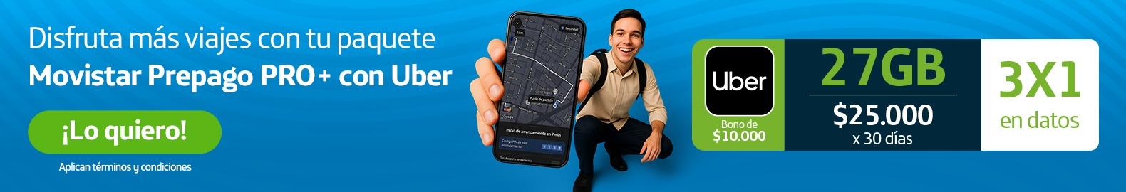 Movistar Prepago Pro y Uber