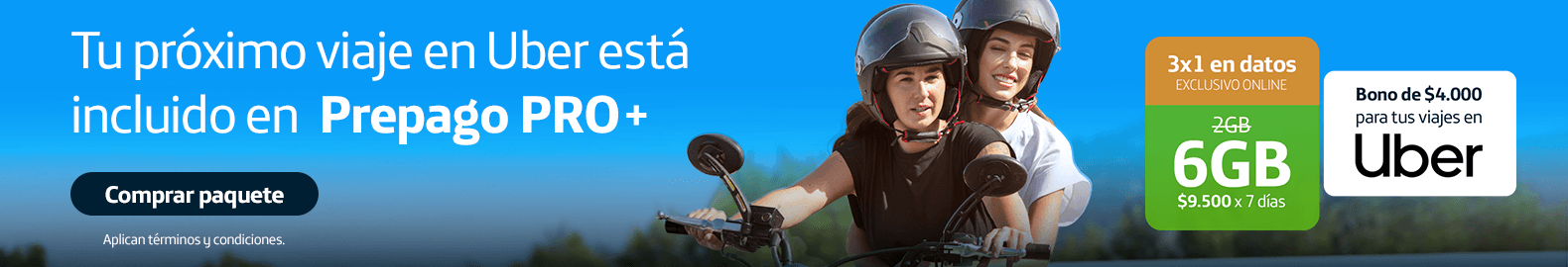 Movistar Prepago Pro y Uber